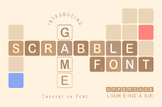 Scrabble Font OTF, TTF, Png, Svg, Game Font, Learning Alph