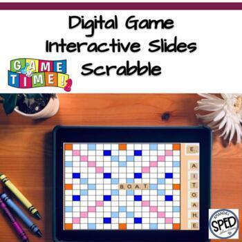 Preview of Scrabble Google Slides Digital Game