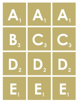 printable scrabble letters teaching resources teachers pay teachers