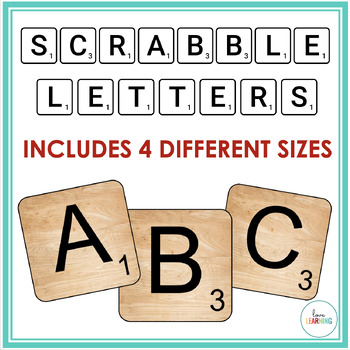 Scrabble Letters Use For Banners Labels Or Bulletin Boards By Love Learning