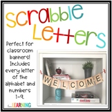 Scrabble Bulletin Board Letters - Use for Banners, Labels,