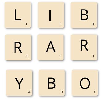 Preview of Scrabble Library Board Game Display