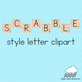 Preview of Scrabble Style Letter Tile Clipart