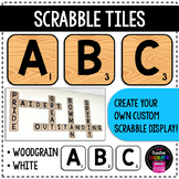 Scrabble Tile Bulletin Board Letters - Printable