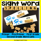 Sight Word Spelling with Scrabble Tiles Word Work BUNDLE