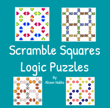 Preview of Scramble Squares Logic Puzzles (Printable)