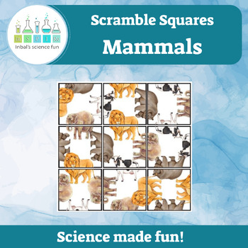 Preview of Scramble Squares - Scramble it: Animals (mammals)