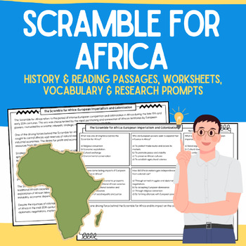 Preview of Scramble for Africa Packet: No-Prep Informational Passages & Worksheets