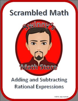 Preview of Scrambled Math: Adding and Subtracting Rational Expressions