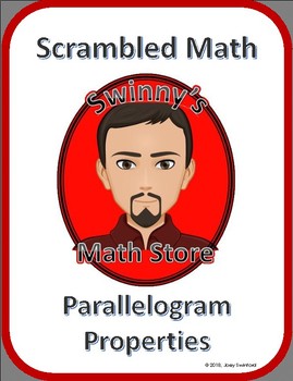 Preview of Scrambled Math: Parallelogram Properties