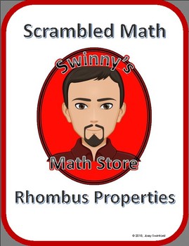 Preview of Scrambled Math: Rhombus Properties