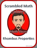 Scrambled Math: Rhombus Properties