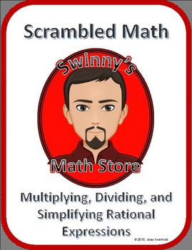 Preview of Scrambled Math: Simplifying, Multiplying, and Dividing Rational Expressions