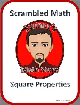 Preview of Scrambled Math: Square Properties