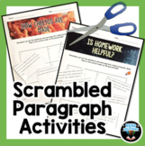 Scrambled Paragraph Activity-cut and paste to practice tex