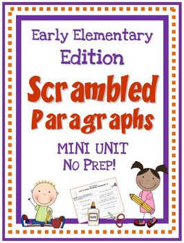 Preview of Scrambled Paragraphs Mini Unit:  Early Elementary Edition