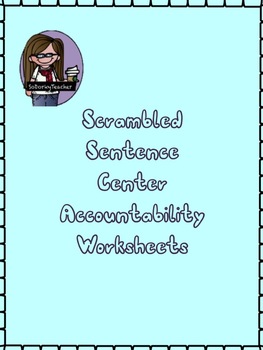 Scrambled Sentence Worksheets by SoDorkyTeacher | TpT