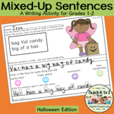 Scrambled Sentences - Halloween Edition Word Work and Writ