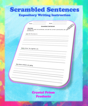 Preview of Scrambled Sentences (Hochman Method Aligned Resource for Elementary School)