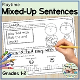 Scrambled Sentences - Kids at Play Edition Word Work and W