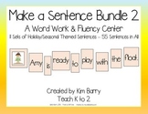 Scrambled Sentences/Make a Sentence Bundle - Set 2  55 Sen