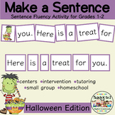 Scrambled Sentences/Make a Sentence Set 11 - Halloween Edi