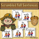 Scrambled Sentences for Fall in Color