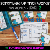 Scrambled Up Trick Word LEVEL 2 (Second Grade) cards & FUN