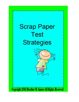 Preview of Scrap Paper Test Taking Strategies - Polygons Bundle