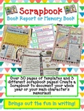 Scrapbook Book Report or Memory Book-Open House or End of 