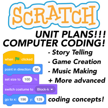 Preview of Computer Coding with Scratch 3.0 Computer Coding | Unit 1