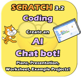 Scratch 3.2 Coding Tech 90 minute Lesson - Create an AI Chat Bot - Fun, CHATGPT