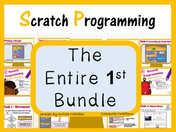 Preview of Computer Coding with Scratch 1.4 Lesson Plans Bundle (Computer Science)