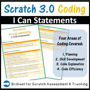 Preview of Scratch Rubrics I Can Statements - Computer Science