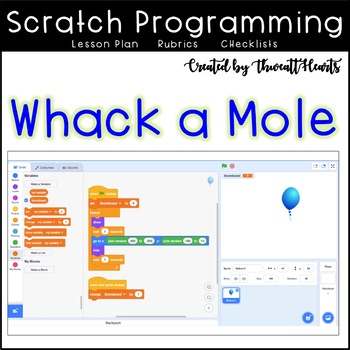 Preview of Scratch Coding Lesson Plan Whack-a-Mole
