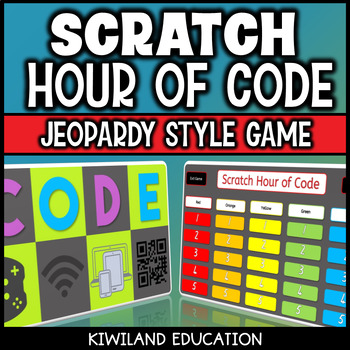 Preview of Scratch Hour of Code Vocabulary Jeopardy Word Game