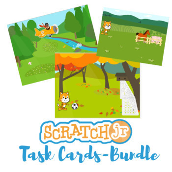 Preview of Scratch Jr. Challenge Cards Bundle