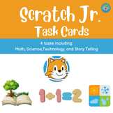   Scratch Jr. Coding Challenges Pack Task Cards for 1st gr