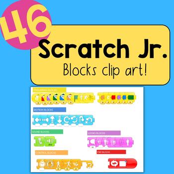 Preview of Scratch Jr. Coding Clip Art - Programming in the classroom