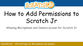 Preview of Scratch Jr - Embedding Sound Recordings and Photos - Setting Up