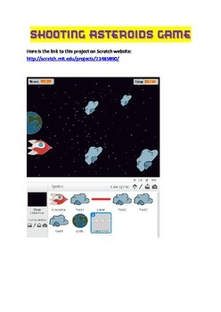Preview of Scratch Tutorial 10 - Shooting Asteroids Game