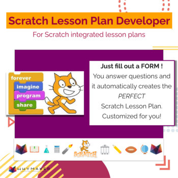 Preview of Scratch Lesson Plan Developer: For Scratch Intergrated Lesson Plans