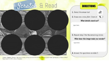 Preview of Scratch Off: Earth Day 1970 Primary Source Jamboard