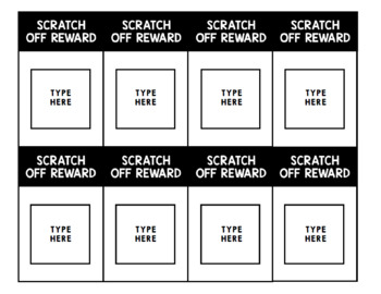 Editable Scratch Log In Cards