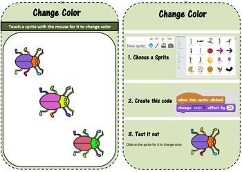 Preview of Scratch 2.0 Lesson Task Cards (Basic)