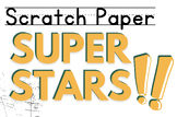 Scratch Paper Superstars Bulletin Board Decorations