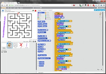 Preview of Scratch Programming Project Video Tutorial - Maze Game