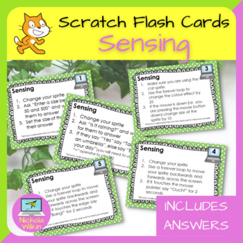 Scratch Sensing Blocks Flashcards