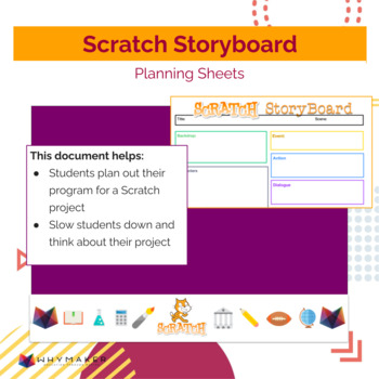 Preview of Scratch Storyboard Planning Sheet