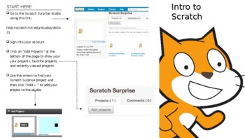 Preview of Scratch Surprise Project Setup and Animation